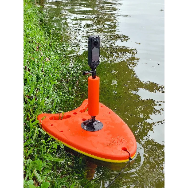 Fish swimming follow-up video Floating board artifact, winter swimming shooting recording Selfie equipment Open water video