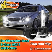 35W HID Xenon Headlight Bulb 6000K D2S Car Light 10000LM Bright For Mercedes-Benz E-Class W211 2003 2004 2005 2006 Longer Life