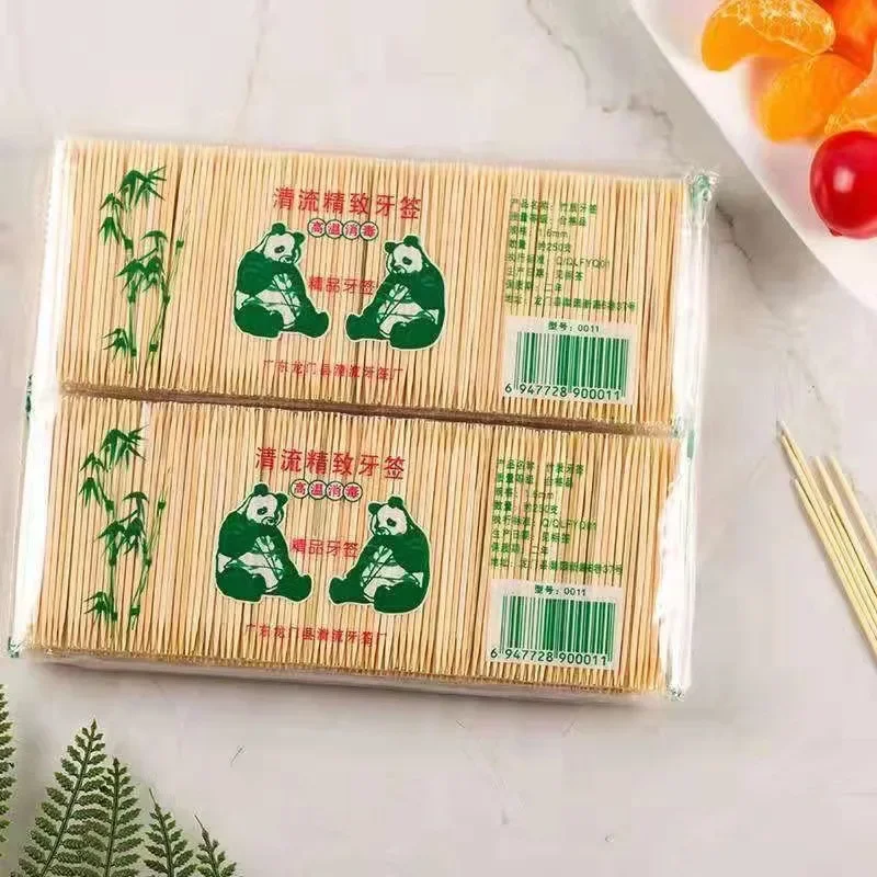 

400PCS Disposable Toothpicks Natural Bamboo Toothpick Double-Headed Fine Tip Toothpick Teeth Cleaning Home Restaurant Supplies