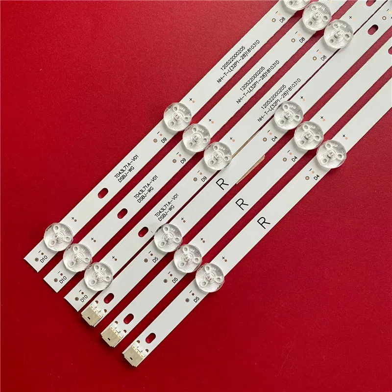 

LED Strip For HITEC HT-LED43DTV TD43L71A-V01 DSBJ-WG T043L71A-V01 Atvio Atv43sm Atv-43sm 10Lamps