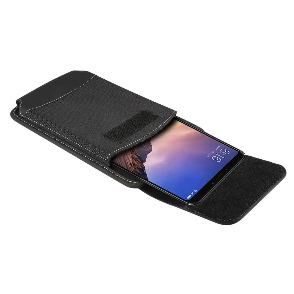 Universal 4.7-6.9 inch mobile Phone Pouch Holster for iphone samsung xiaomi oneplus Belt Clip Oxford Leather Case Waist Bag