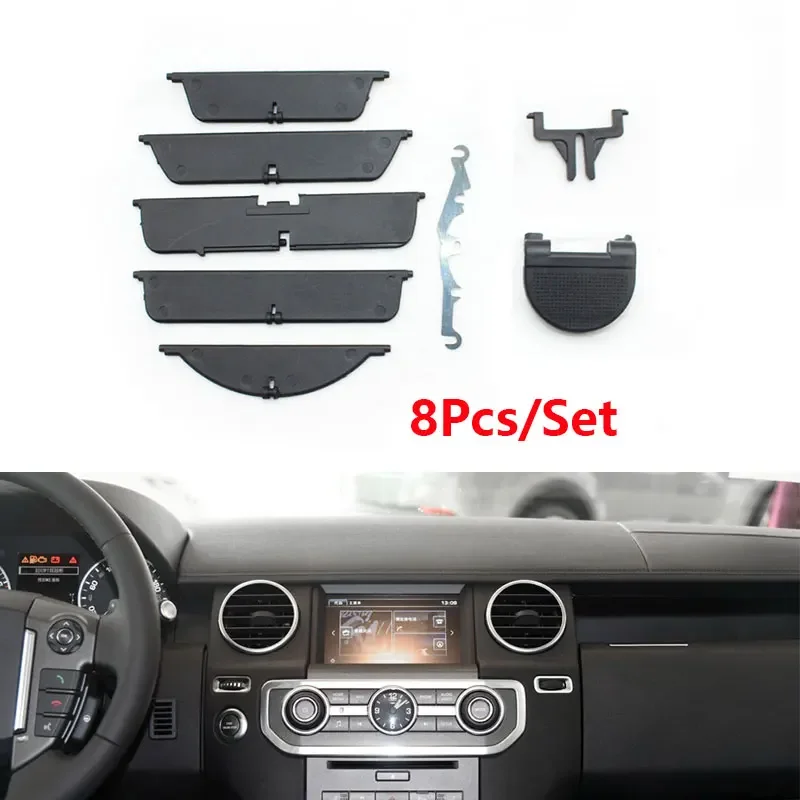 8Pcs/Set Car A/C Front Air Conditioner Outlet Conditioning Vents Tab Clip For Land Rover Discovery 3th 4th LR3 LR4 2004-2016