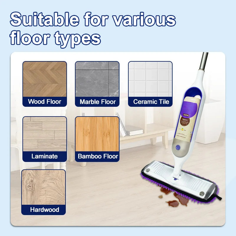 Mop Pads for Swiffer PowerMop Refills Reusable Heavy-Duty Microfiber Washable Pad for Multi-Surface and Wood Mop