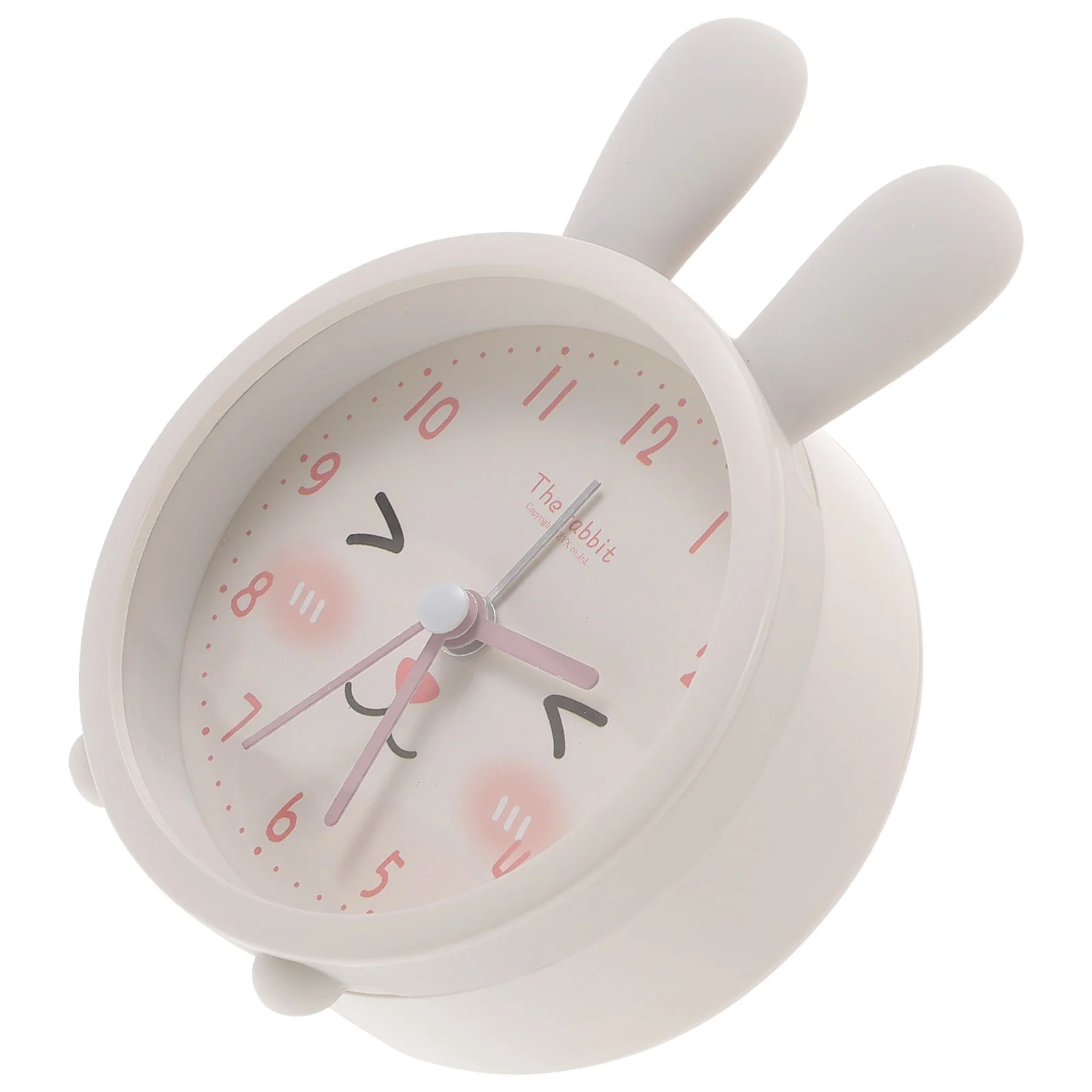 Simple Cat Alarm Clock Child Kids Projector Silica Gel Non-ticking Desk Convenient Small