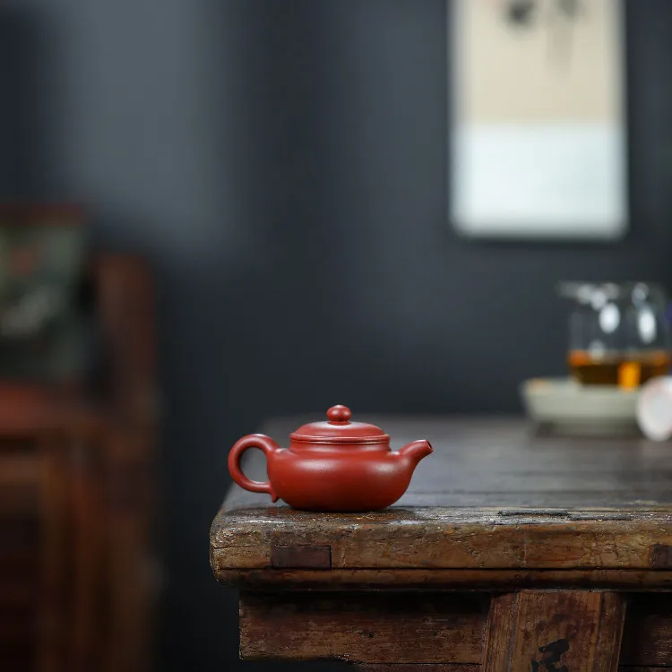 High Quality Ore Dahongpao Tea Handmade Sketch Antique Teapot Teaware Gifts