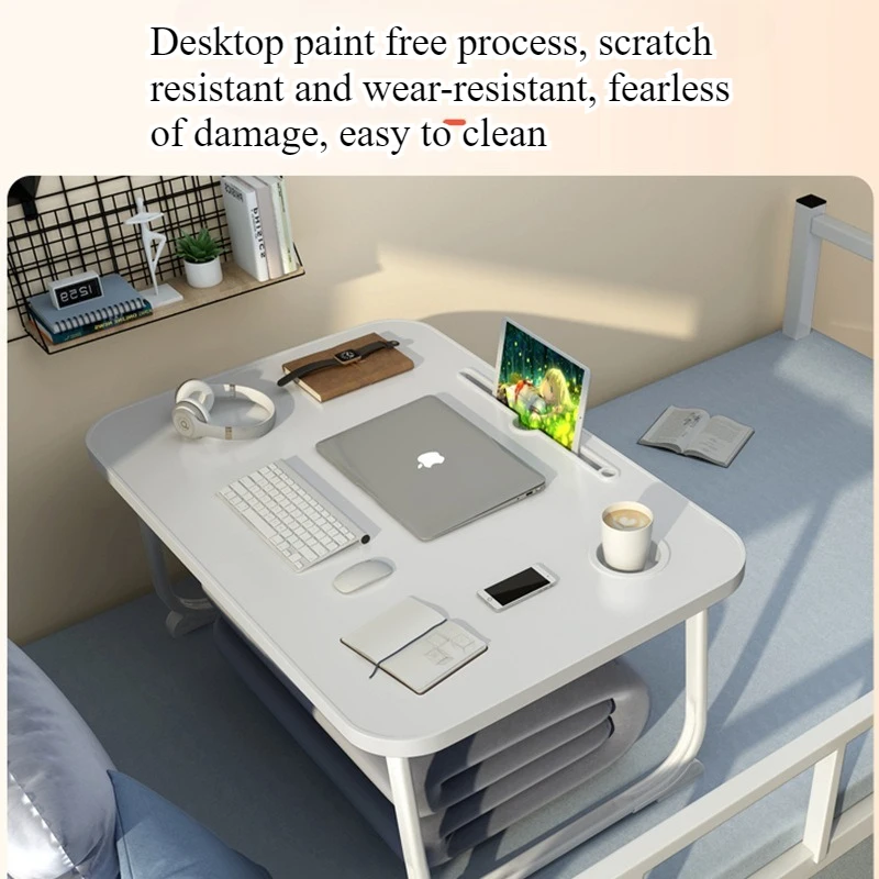 Bed desk folding small table computer table bed lazy student dormitory study table doing homework bedroom sitting on the floor