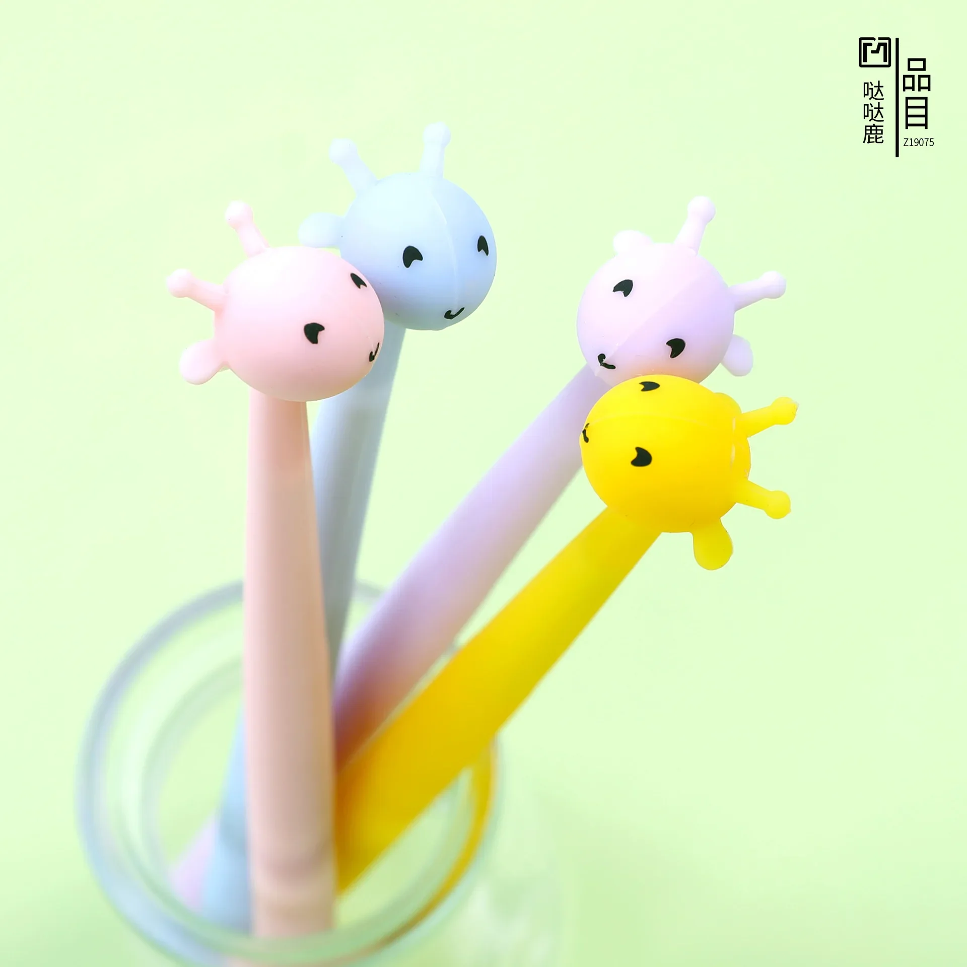 48PCS Creative Cartoon Animal Gift Deer Neutral Pen Black Water Pen Small Fresh Signature Pen