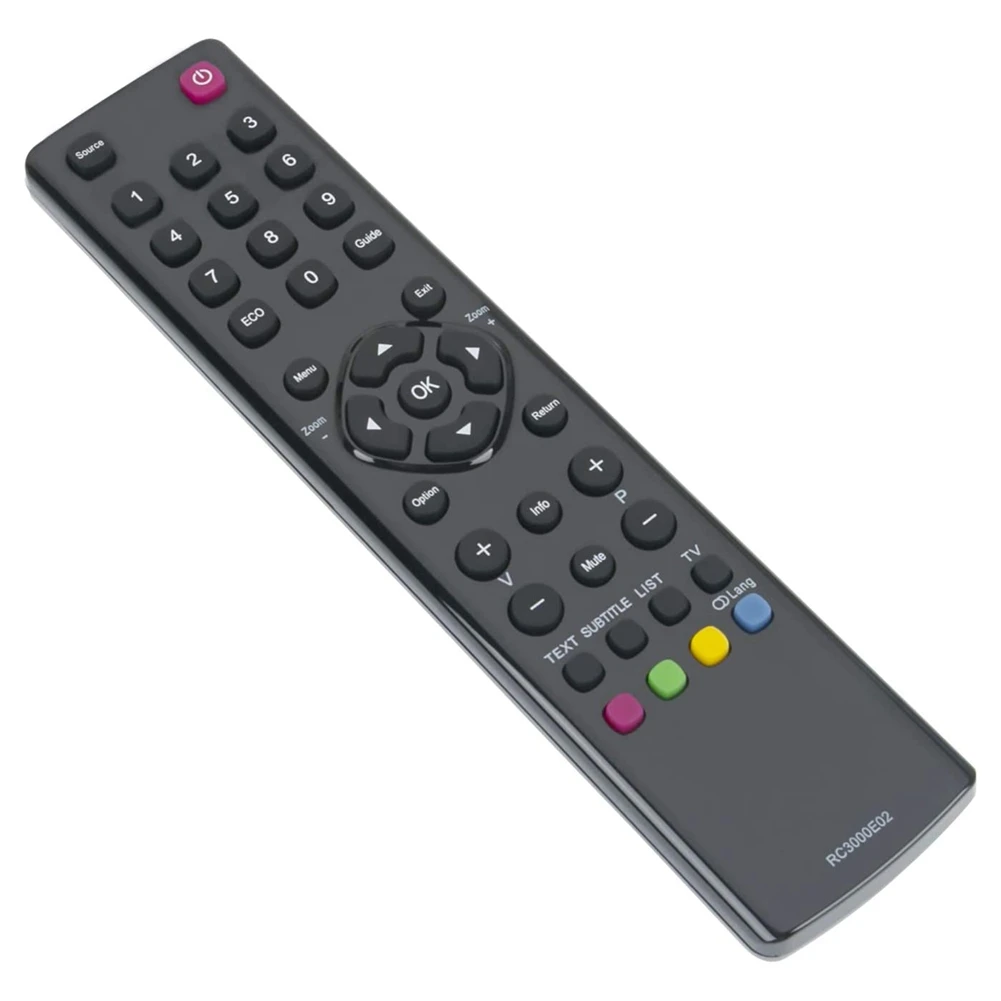 RC3000E02 Replace Remote Control for TCL TV L19E4103 L40E3000F L40E5200F L46E5300F L48F3300F L24D3260F L24D3270 L32D3260