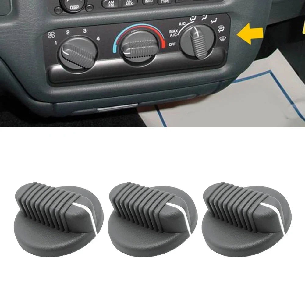 

3Pcs /AC Heater /Valve /Control /Knob For Chevy For Silverado S10 For Blazer For GMC For Jimmy For Sonoma Replace OEM 16237058