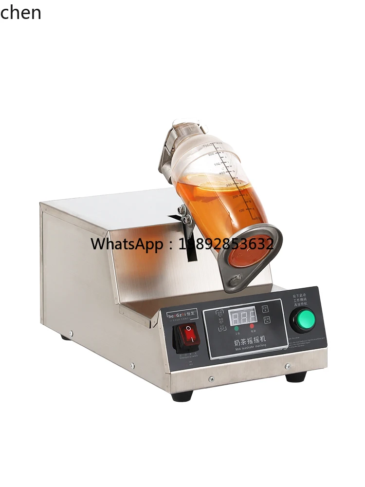 التجارية رئيس واحد الحليب الشاي شاكر الفولاذ المقاوم للصدأ آلة شاكر آلة كأس شاكر