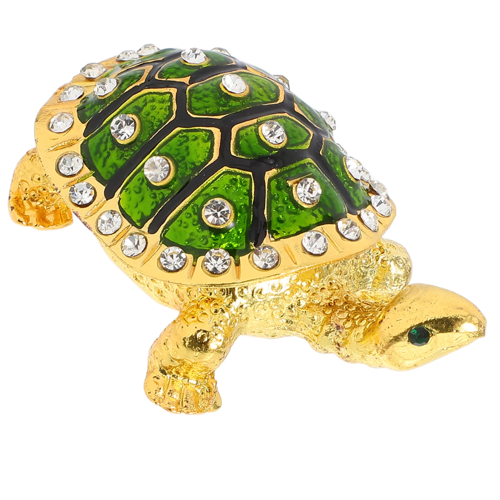 

Turtle Jewelry Box Decorative Metal Craftsmanship Storage Velvet Protection Desk ganizer Necklace Earring Trinket Cases Gifts