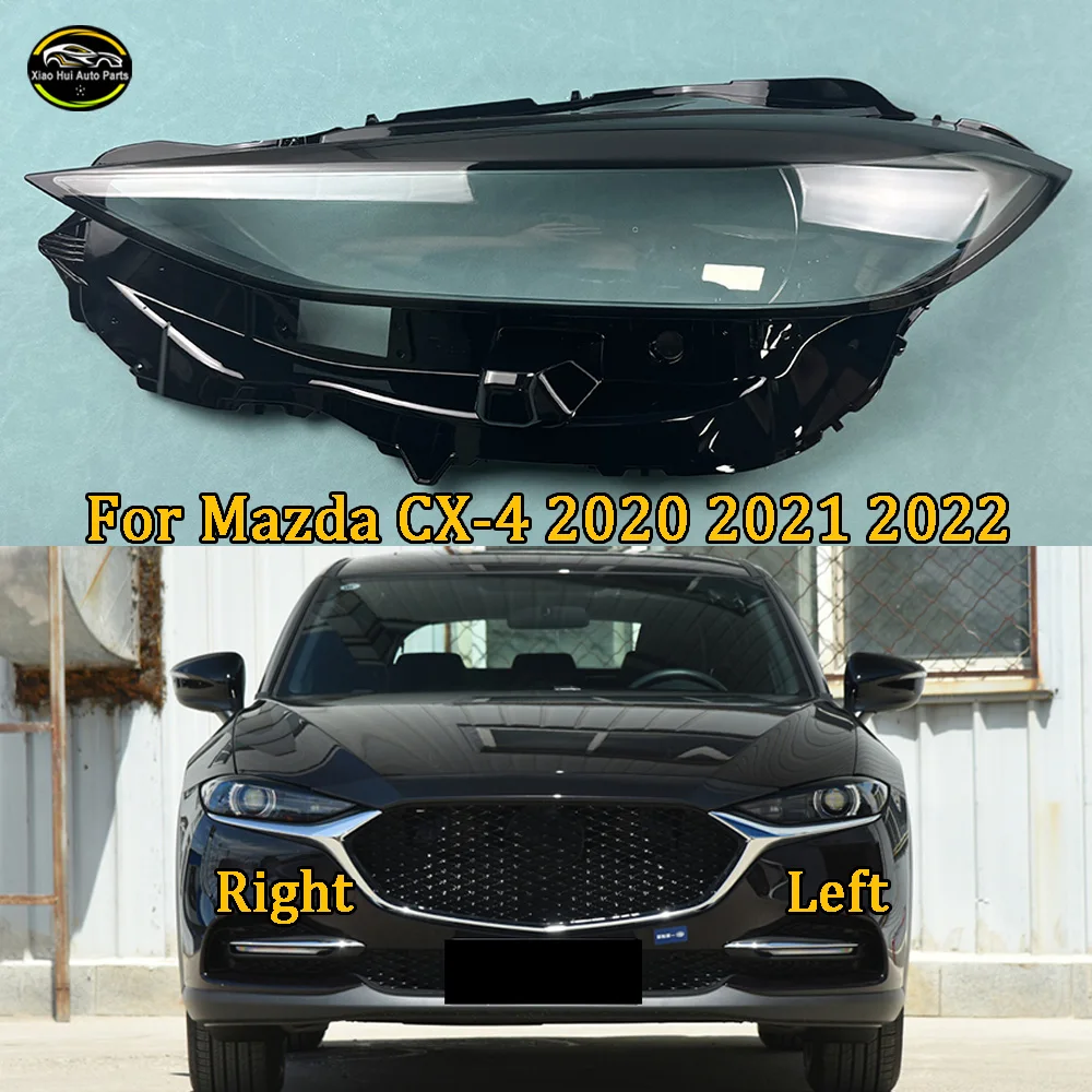 

For Mazda CX-4 2020 2021 2022 Headlights Shell Mask Cover Lampshdade Headlamp Housing Plexiglass Replace The Original Lampshade
