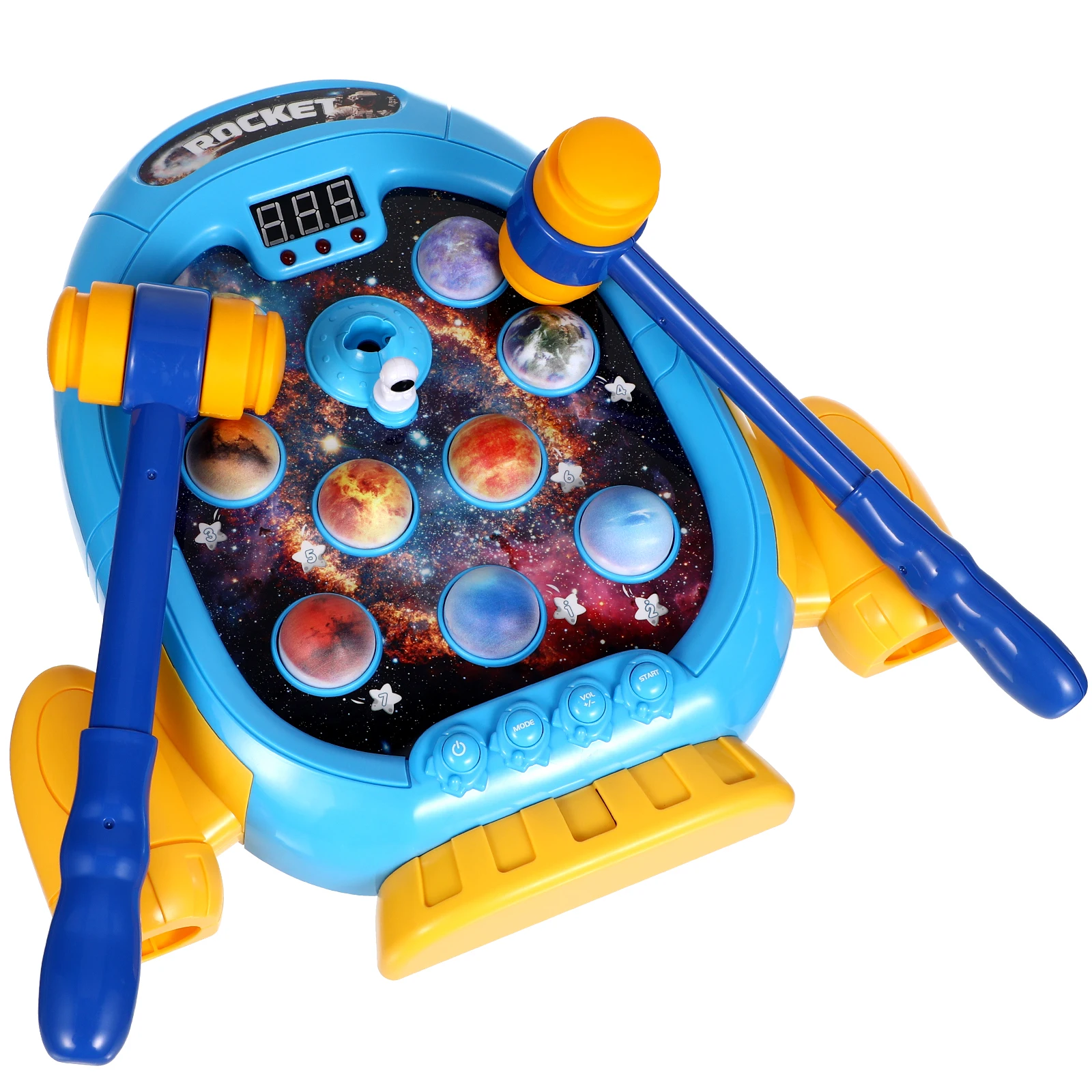 

Toy Kids Hammer Whacking 2 Mallets Interactive Toddler Toys Pounding Educational Safe Plastic