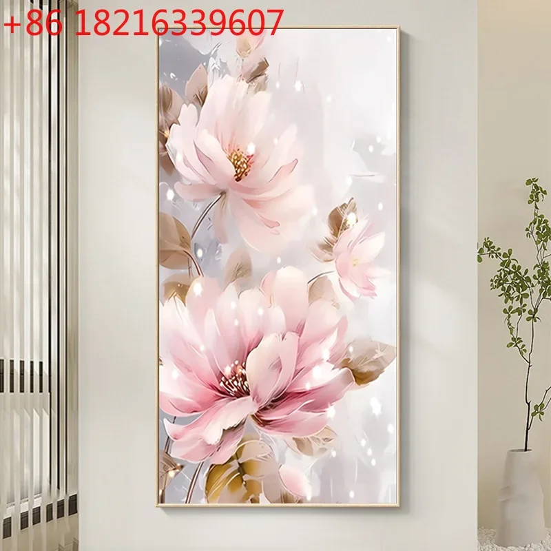 Entrance entrance decorative painting modern simple corridor end light luxury atmosphere abstract hanging painting