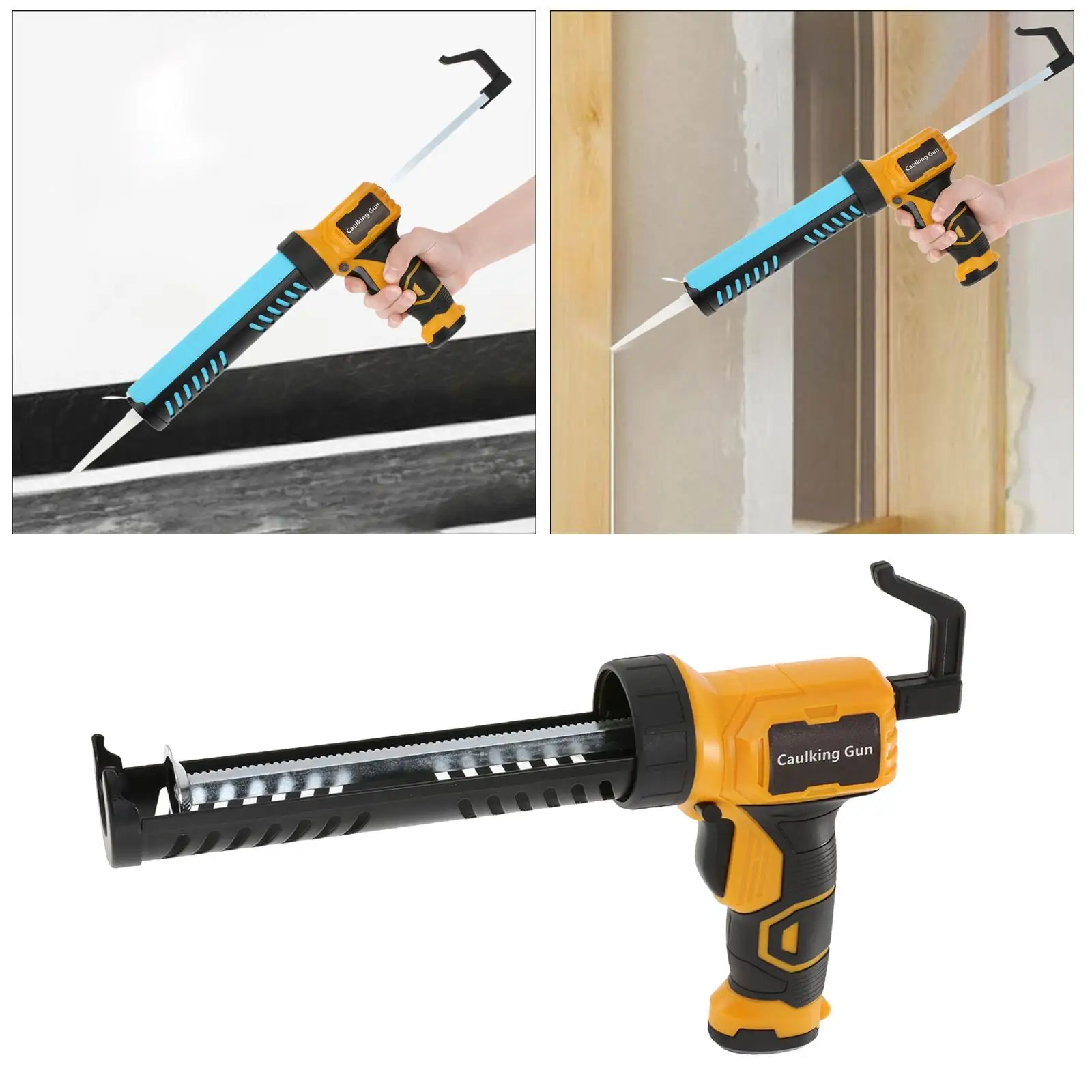 Imagem -05 - Cordless Electric Glass Glue Gun Ferramenta de Construção sem Fio sem Fio Caulk Selando Arma para Varanda Janela e Porta Faça Você Mesmo Peça