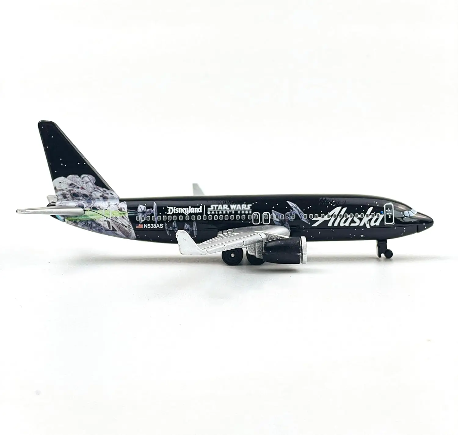 알래스카 항공기 다이캐스트 금속 모델, 이동식 바퀴 포함, 수집 및 선물용으로 이상적