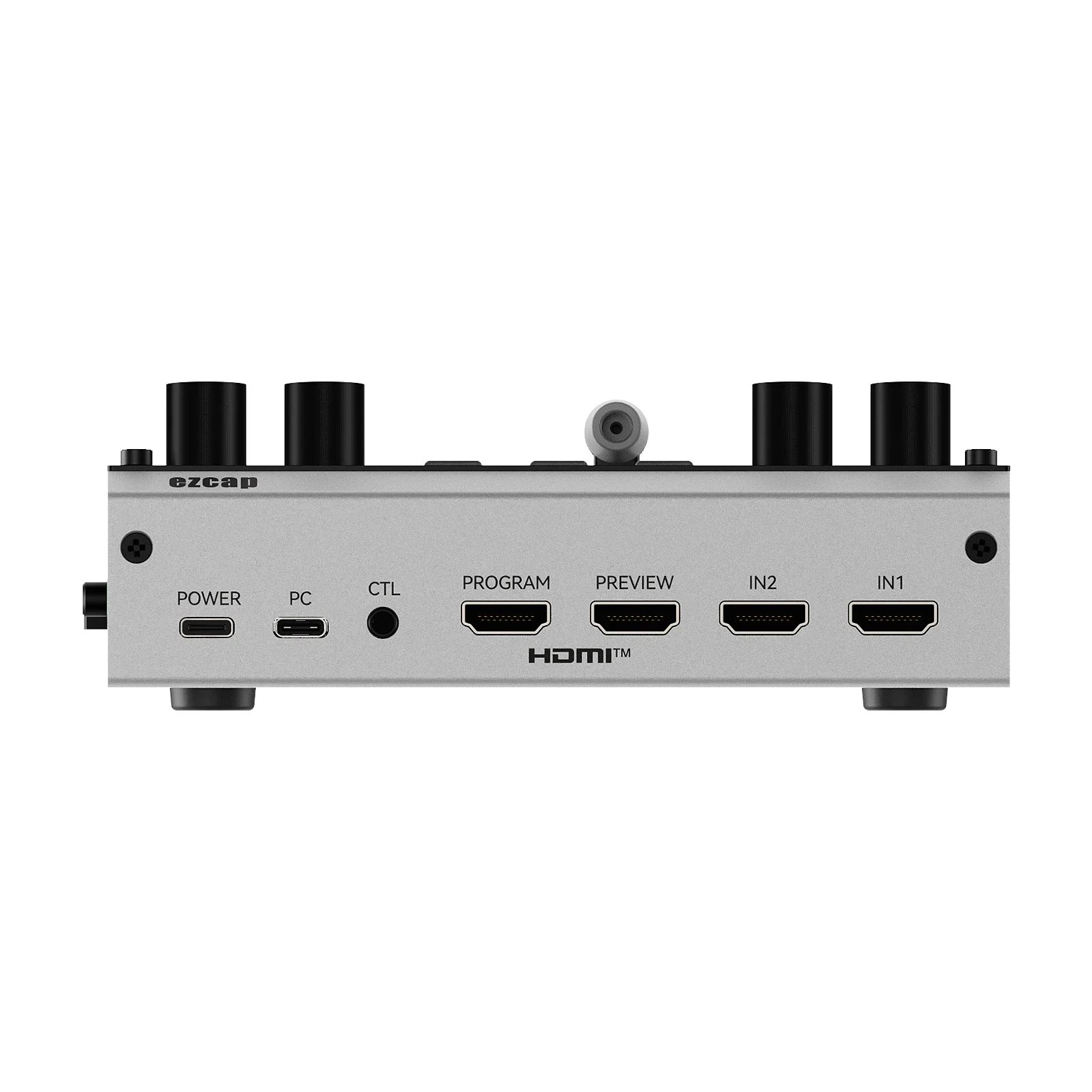 Ezcap367 4K Dual HDMI Live Streaming Device 2-Channel Video Switcher Mixer for Camera Camcorders Live Broadcast Record Mix Sound