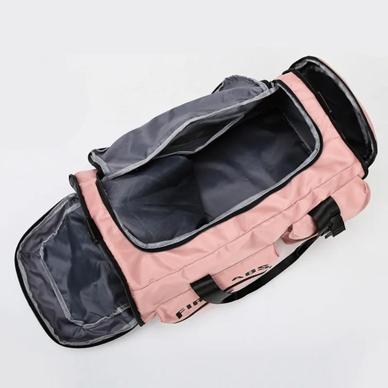 Bolso de viaje para mujer, bolsa de hombro de gran capacidad, impermeable, de nailon, para deportes, gimnasio, bandolera