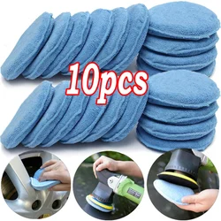 Microfiber Wax Applicator Pad Combination Diameter Ultra Soft with Finger Pocket Polish Car Wax Apply Buff Pads Car Cleaning