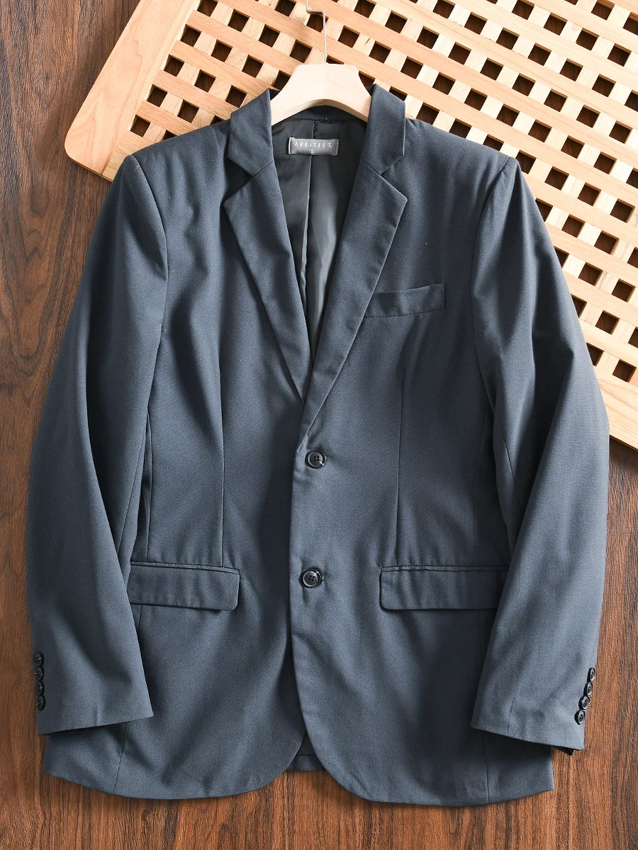 

Men's Casual Pure Color Suit Jacket Versatile Business Casual Long Sleeve Standard Fit Fashion Urban Style Autumn New Arrival