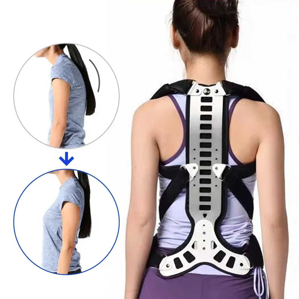 Adjustable Back Brace Posture Corrector Women Men Back Straightener Trainer for Scoliosis & Hunchback Correction, Spine Support