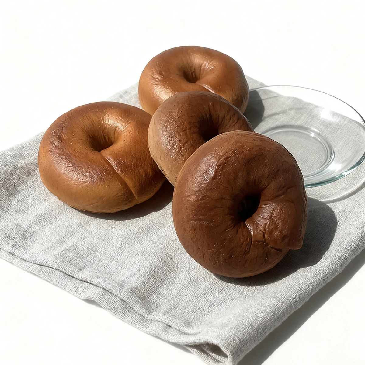 10cm Künstliches Bagel-Brot 3er-Pack Gefälschtes Lebensmittelmodell Simulierter Bagel Fotografie-Requisiten Heimküche Bäckerei Display Deko Ornament – Detail 9
