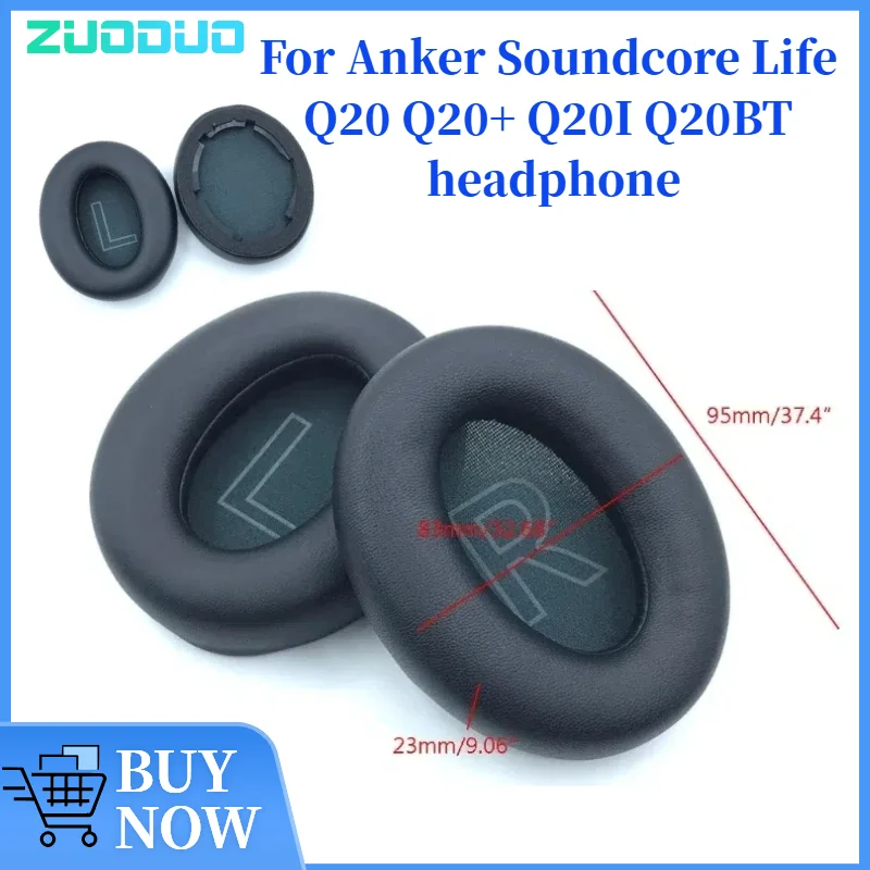 

ZUODUO Coolig Gel Ear pads Replacement for Anker Soundcore Life Q20 Q20+ Q20I Q20BT Headsets