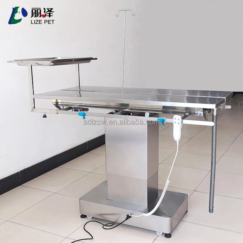 Stainless Steel Electric Lifting Pet Operating Table For Veterinarians V-type Veterinary Surgery Table Table Can Tilt