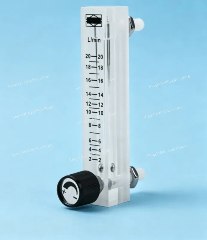 LZQ-7 2-20LPM Gas Flowmeter with Control Valve Acrylic Flow Meter for Oxygen Air Gas