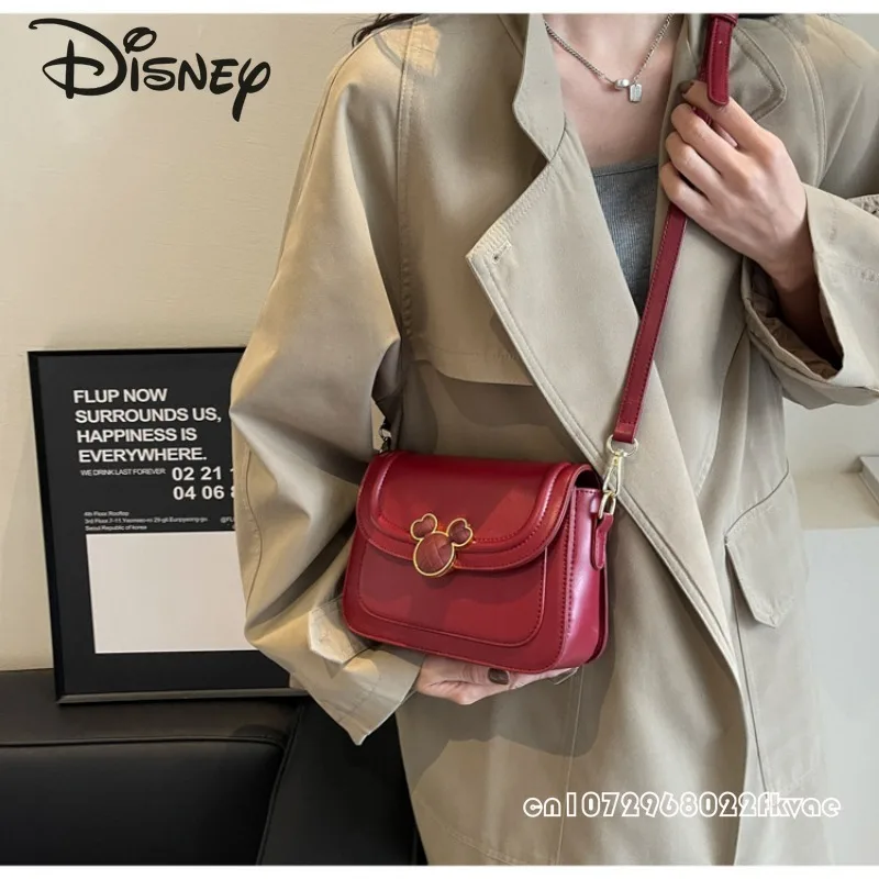 Disney Mickey nowa damska torba Crossbody modna wysokiej jakości damska torba na ramię jednolity kolor uniwersalna torba damska dojeżdżająca do pracy