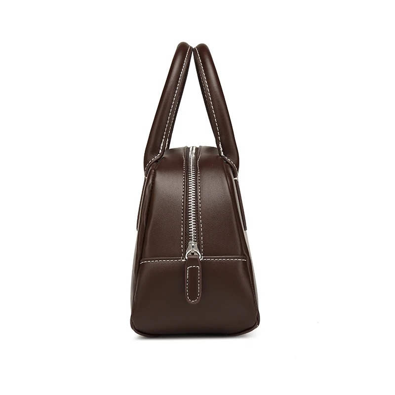 Bolso de cuero con asa superior para mujer, Cartera de estilo Retro, informal, elegante, a la moda, novedad de 2024