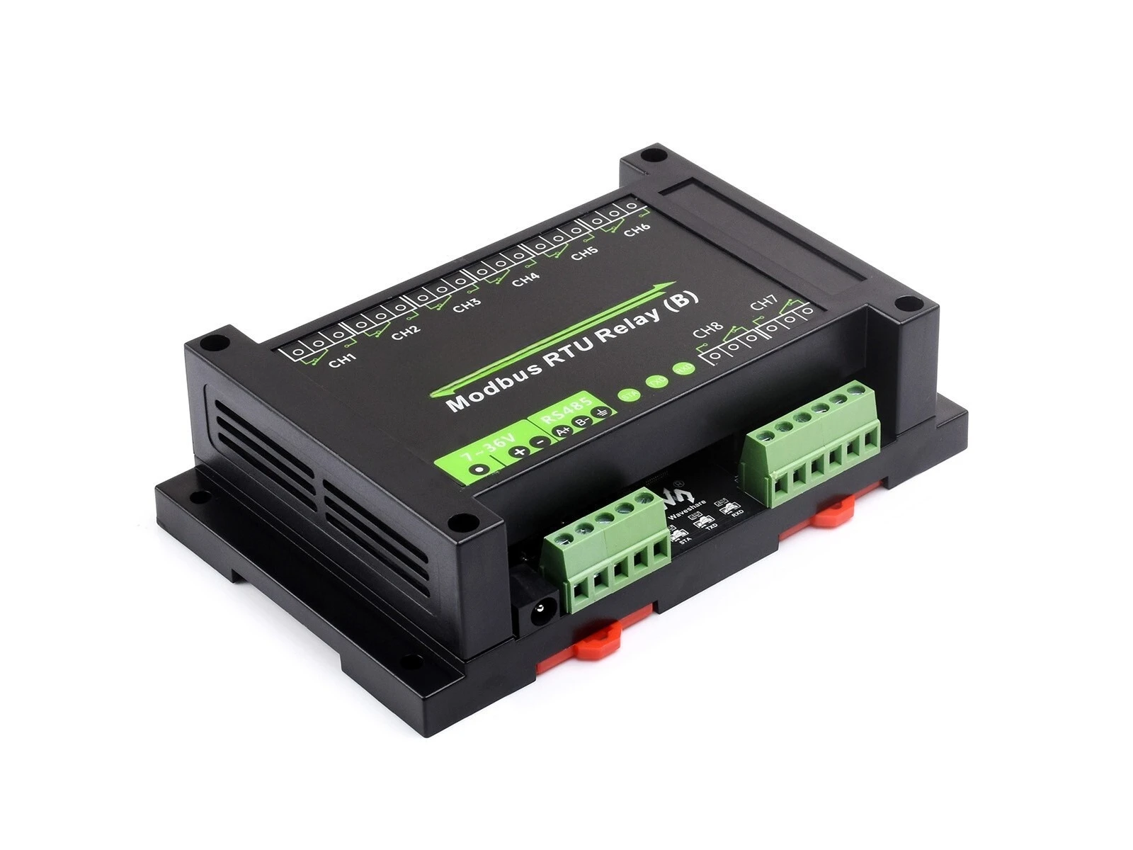 For  Industrial Modbus RTU 8-ch Relay Module (B) RS485 Interface 7~36V