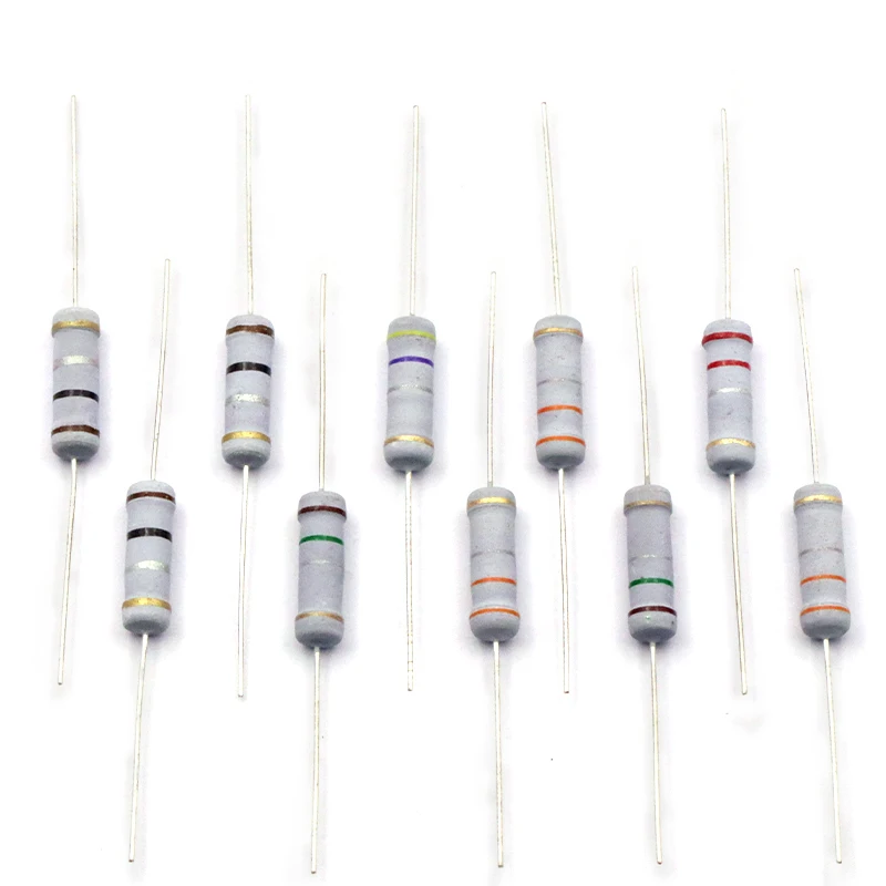 200pcs 2W Carbon Film Resistor 5% Resistance 0.1Ω-2MΩ 0.47 10 47 100 200 470 820 1K 4.7K 10K 47K 100K 200K 330K 470K 1M 1.2M Ohm