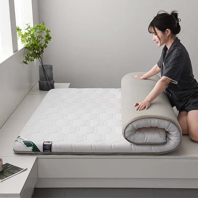 latex filling Mattress Floor mat Foldable Slow rebound Tatami Mattresses Cover Bedspreads 4/7cm thickness King Twin Queen Size