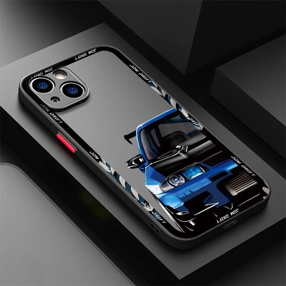 Cool Car Phone Case for iPhone 15ProMax 13 Mini 12 Pro 16 11 Pro SE XS Max 8 7 XR 14 Plus Soft Cover Luxury