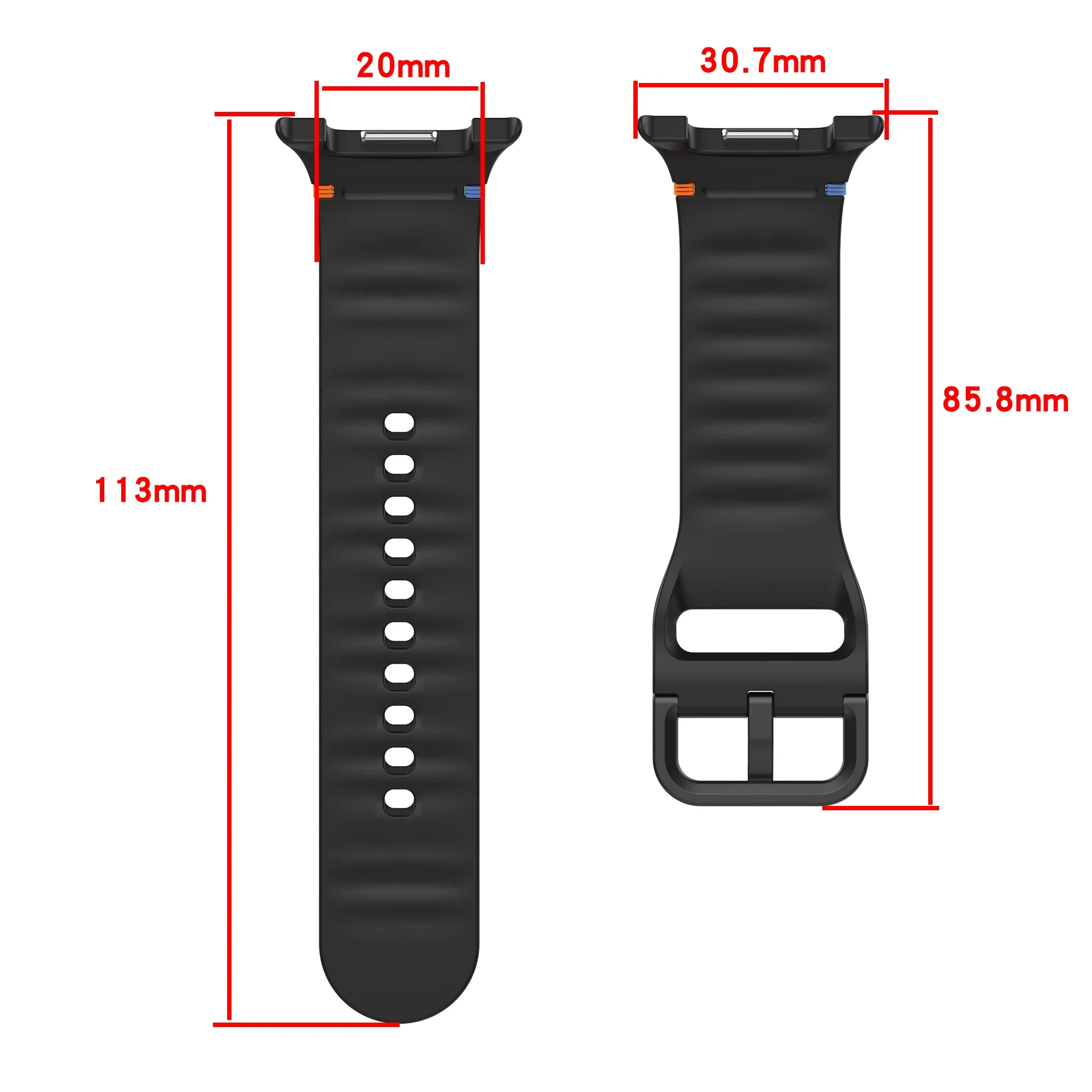 2PCS Protective Case +Silicone Strap For Samsung Galaxy Watch 8 40mm 44mm / Classic 46mm