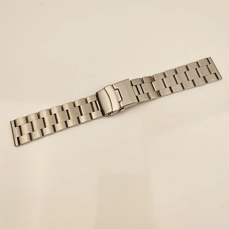 Large size Stainless steel Watch Strap 20mm 22mm 24mm Men Metal Solid Wrist watch Band Bracelet