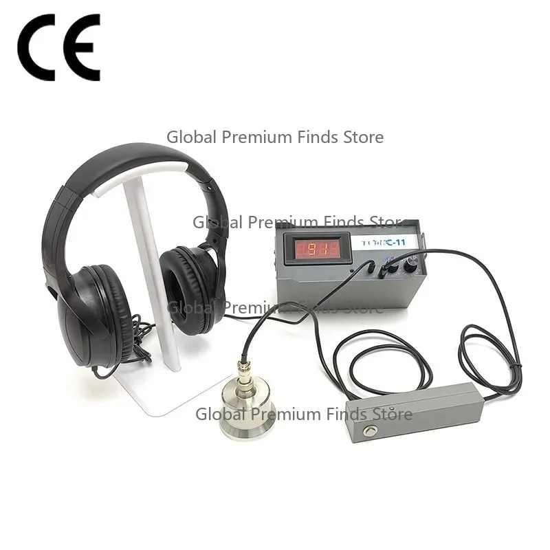 High-Sensitive Underground Water Leak Detector - CE Certified + Telephone Headset