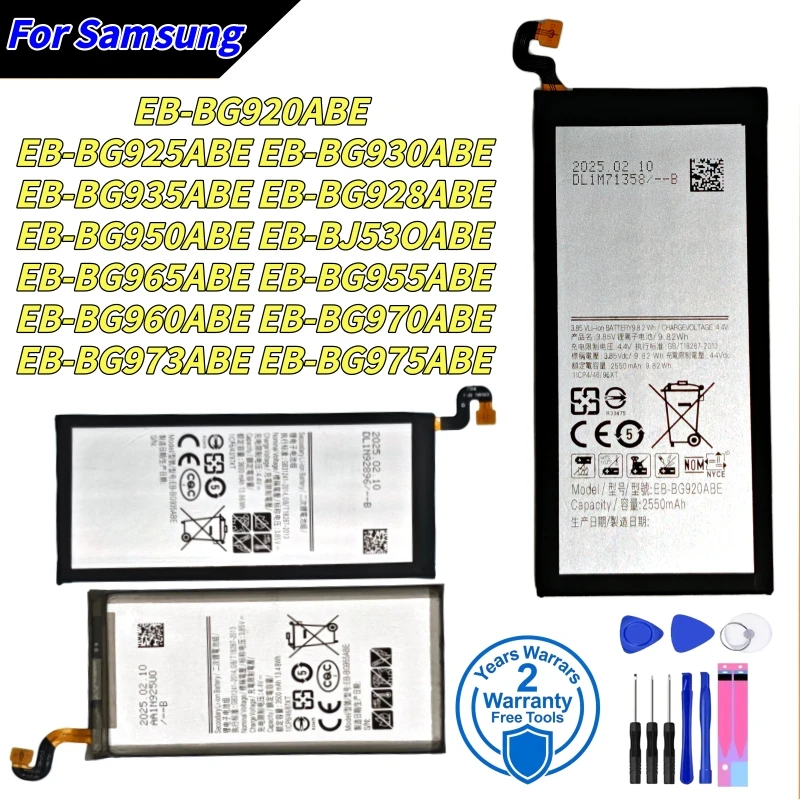 Brand New battery For Samsung Galaxy S6 S6 Edge/Plus S7 S7 Edge S8 S8 Plus+ S9 S9 Plus S10 S10E S10 Plus J5 Pro J7 Pro