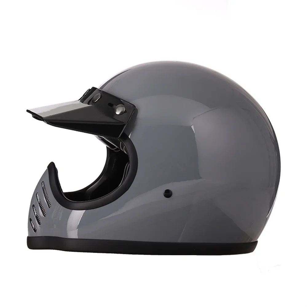 Fiberglass Vintage Style Scorpion Helmet Personalized Off Road Motorcycle Helmet Full Face Dirt Bike Motocross Casque