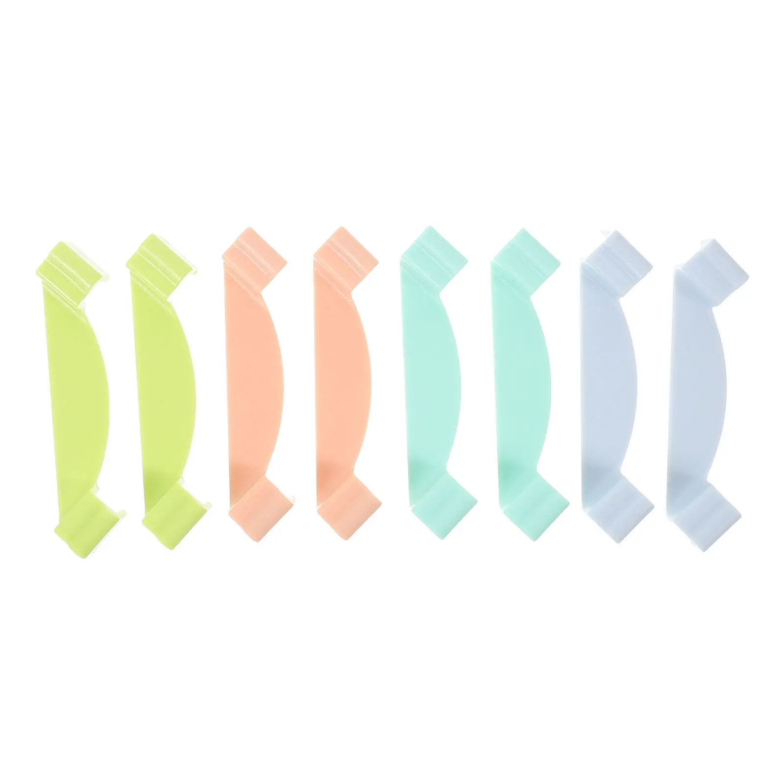 8Pcs Stackable Storage Bin Clips for Lidless Bins Space Saving Closet Pantry Organizer Sturdy Plastic Box Stackers Storage Cube