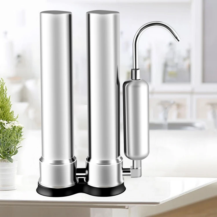 

Portable Desktop 2 Stage PP Ceramic Water Filter for Drinking Water