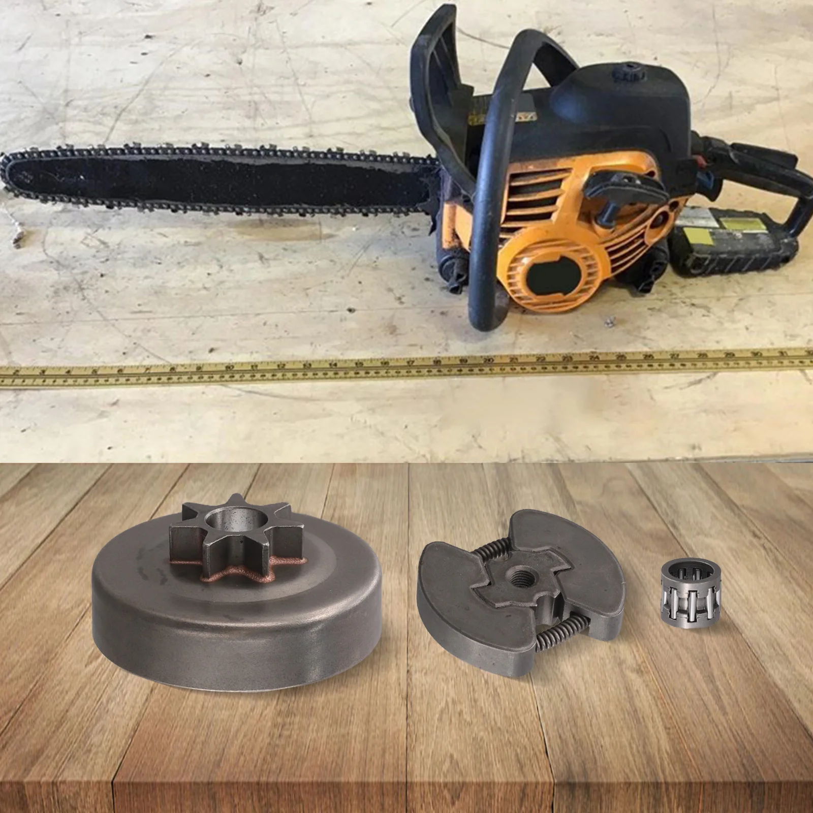 .325 Pitch 7-Tooth Clutch Drum and Sprocket Kit for Poulan Chainsaws and For Craftsman Chainsaw PP5020AV PP4818A 358350981