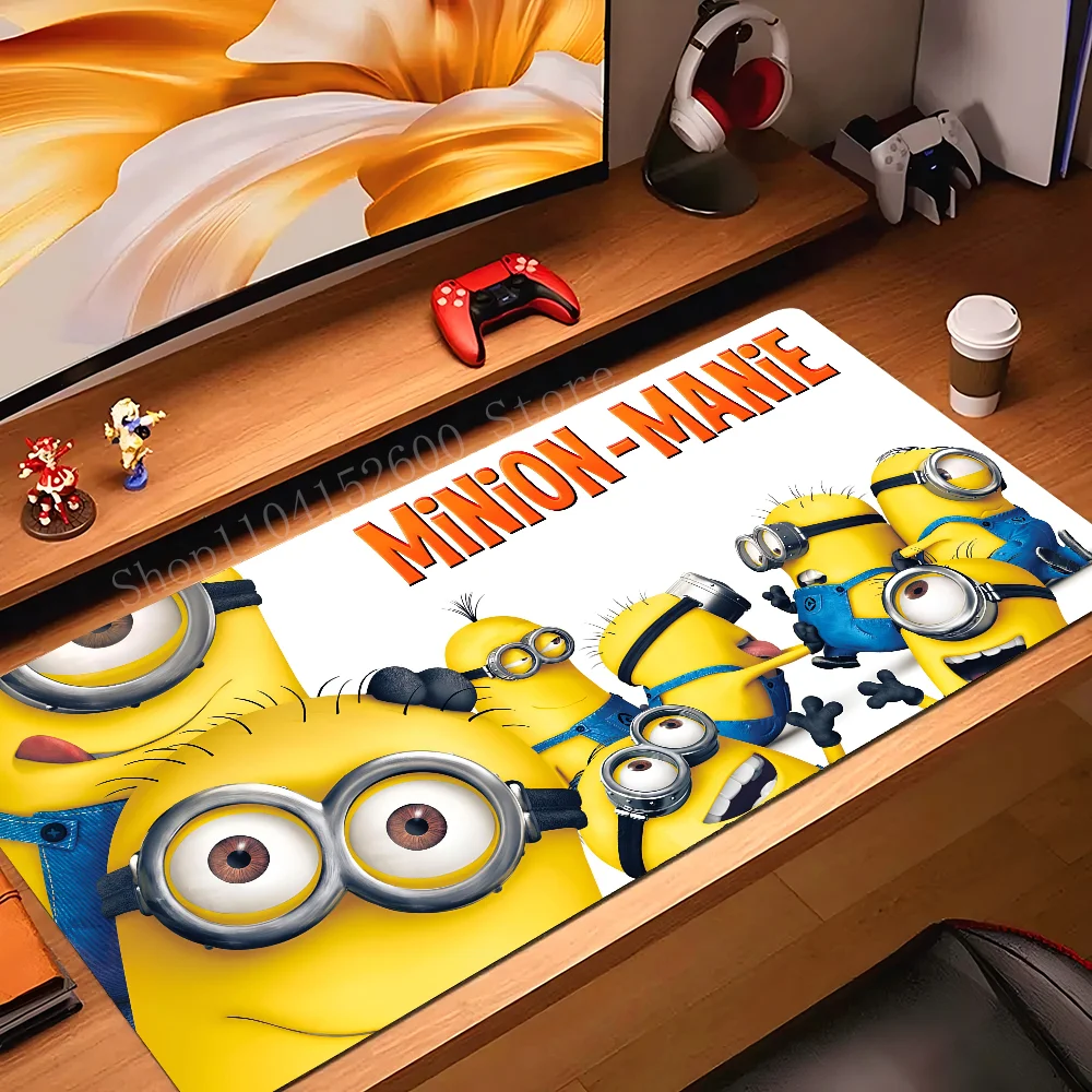 

M-Minion Mousepad Mouse Mat Desk Mat With Pad Gaming Accessories Prime Gaming XXL Keyboard Pad