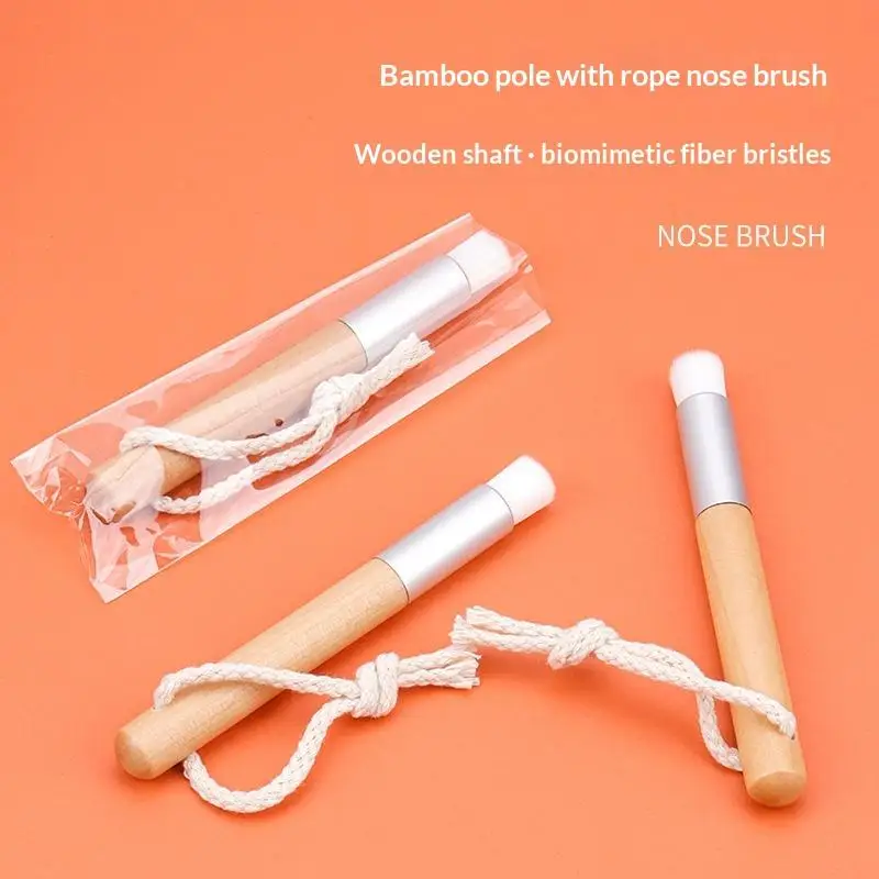 Multipurpose Soft Eyelash Cleaning Brush Set Bamboo Nose Brush Lash Shampoo Blackhead Removal Tool 1/2/3/4Pcs Options