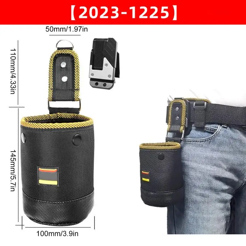 Tool Waist Bag Waterproof Small Tool Bag Woodworking Pouch Carpenter Waist Pockets Construction Organizers With Quick Release