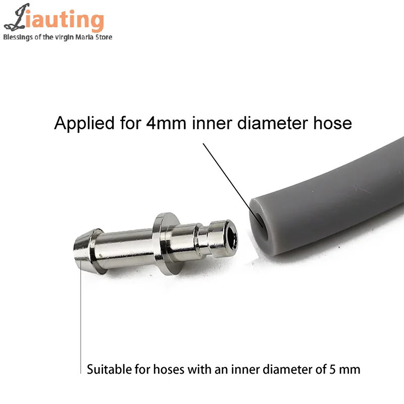 New Metal Air Hose Connector NIBP Adapter Blood Pressure Meter BP Cuff Joint Link Male Female Quick Connect Bayonet Airway Joint