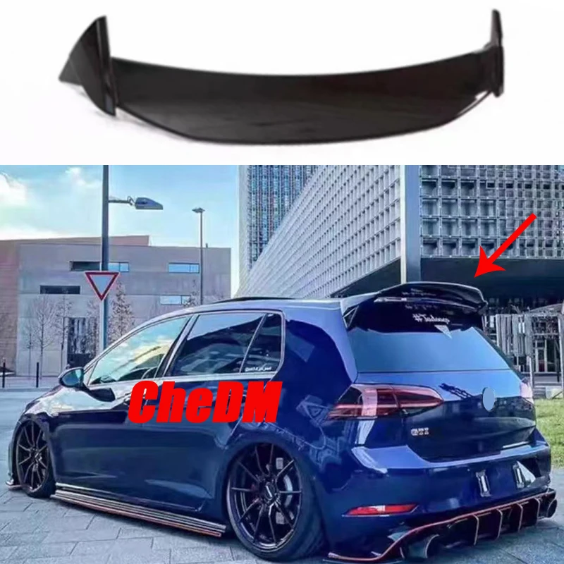 For 2014-2018 Volkswagen Golf GTI 100% Real Carbon Fiber Highquality Rear Spoiler Trunk Lid Diffuser Aspec Styl