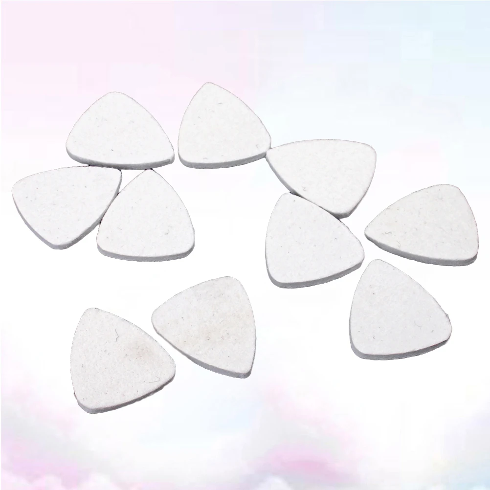 10 قطعة جيتار من الصوف اختيار لينة ورأى الريشة الصوتية الغيتار القيثارة أغنية سميكة الشكل خفيفة الوزن دائم مريحة #5