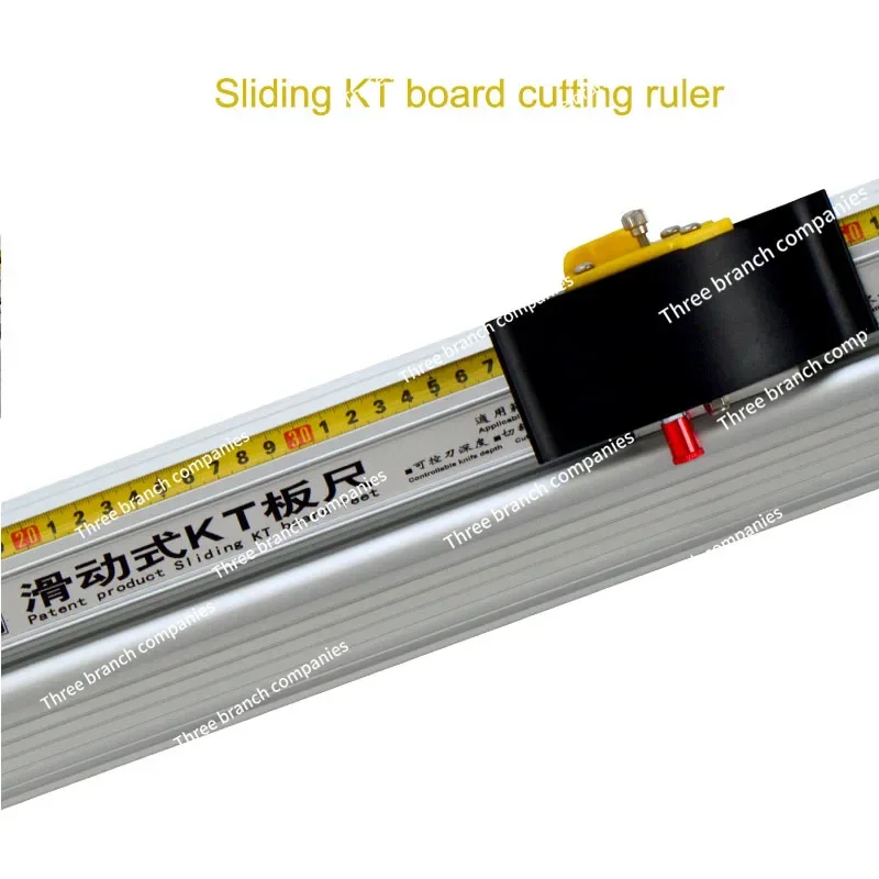 Protective Sliding KT Board Cutting Ruler Anti-skid and Anti-running Aluminum Alloy Art Ruler Hook